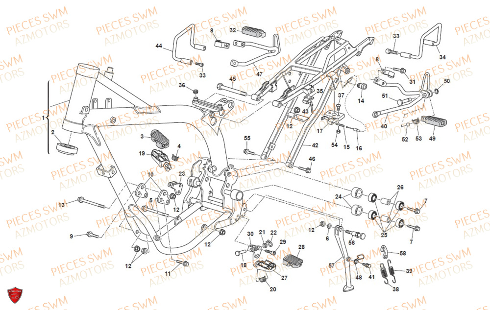 CHASSIS pour RS-650R-FACELIFT