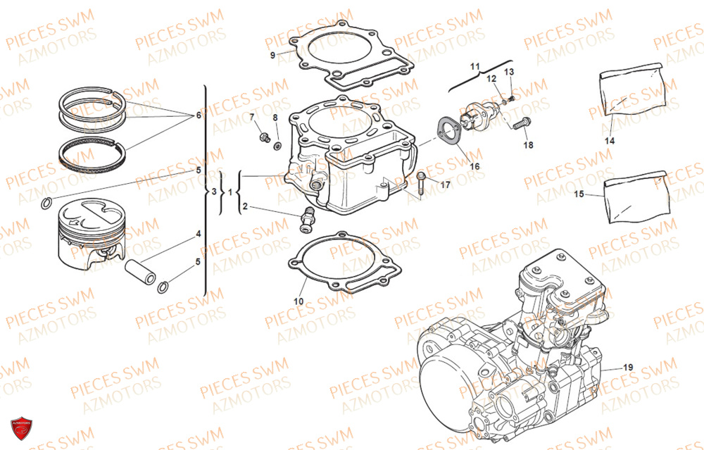 CYLINDRE pour RS-650R-FACELIFT