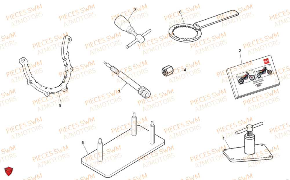 Manuel SWM Pieces SWM ENDURO RS 650R FACELIFT 2016