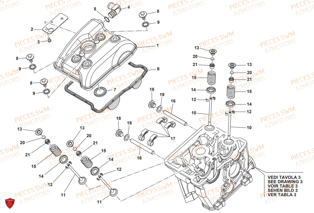 Soupapes SWM Pieces SWM Origine RS 125R ENDURO E4(2019)
