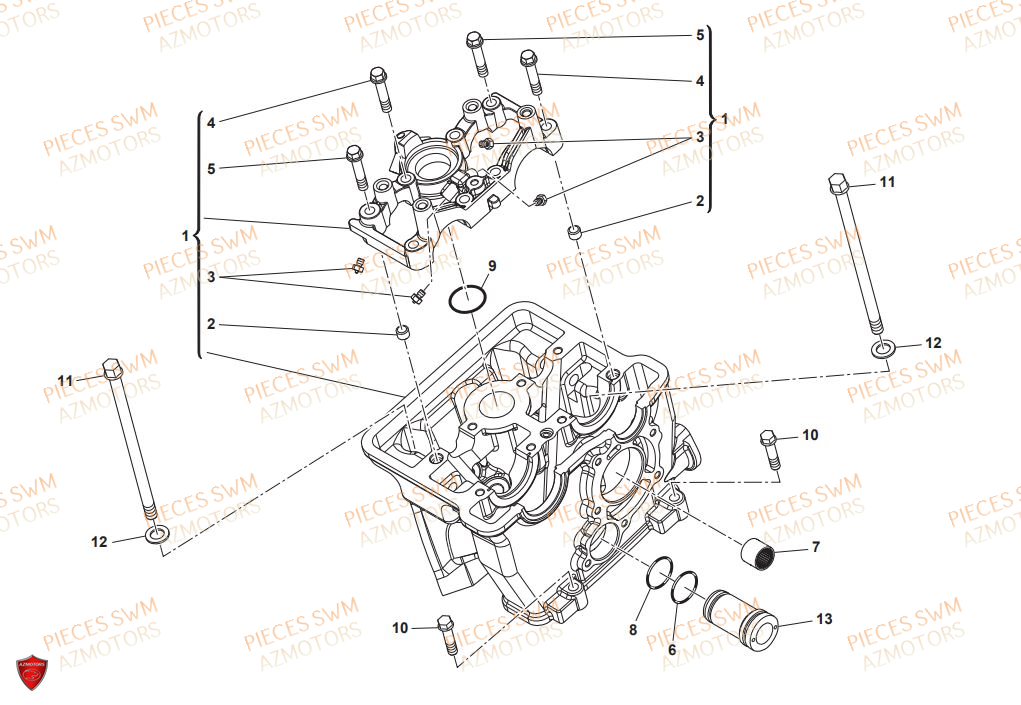 Culasse SWM Pieces SWM Origine RS 125R ENDURO E4(2020)
