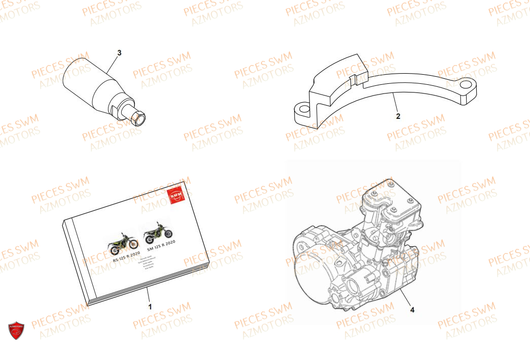 Manuel SWM Pieces SWM Origine RS 125R ENDURO E4(2020)
