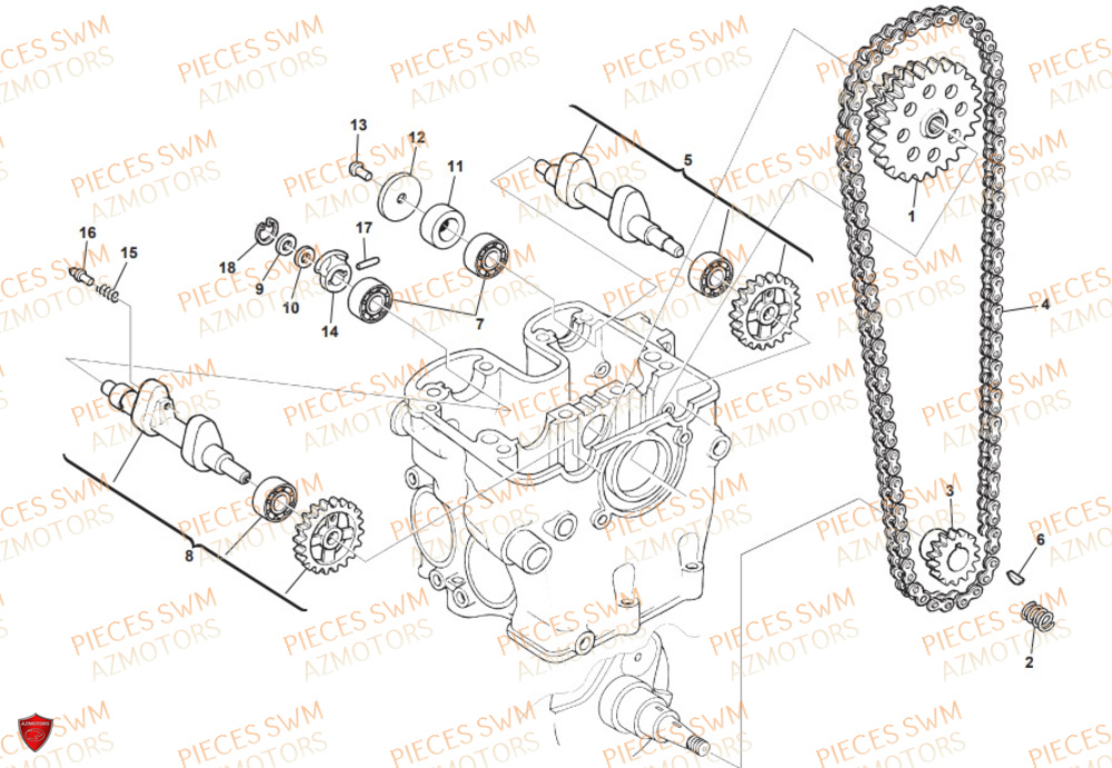 Distribution SWM Pieces SWM Origine RS 300R ENDURO (2019)