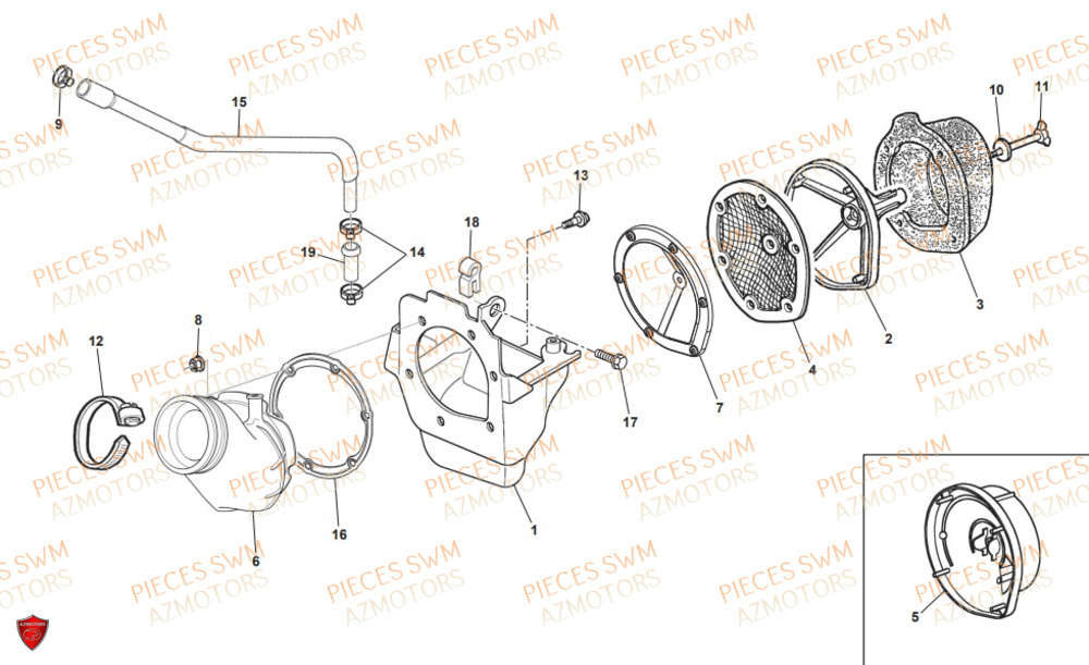 Filtre A Air SWM Pieces SWM Origine RS 300R ENDURO (2019)