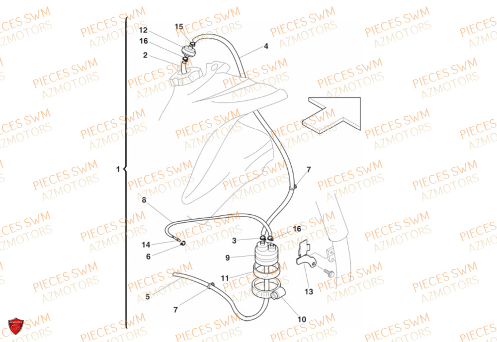 Kit Canister SWM Pieces SWM Origine RS 300R ENDURO (2019)