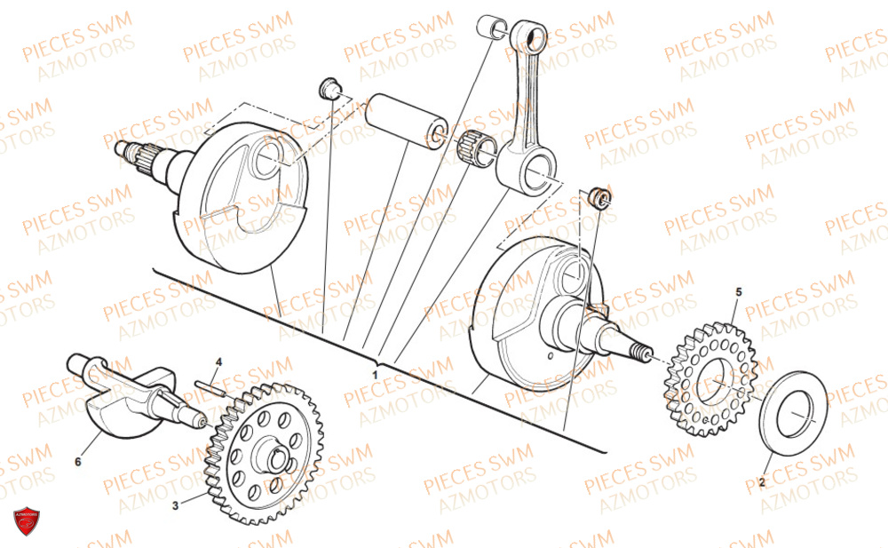 Vilebrequin SWM Pieces SWM Origine RS 300R ENDURO (2019)