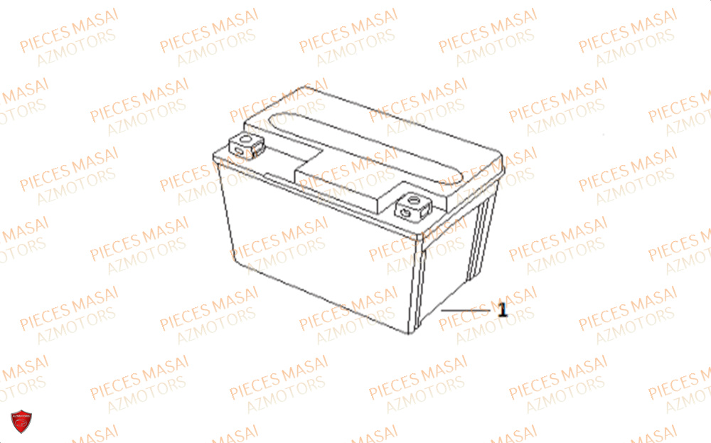 Batterie No Serie=xxs12xxmu Etxxs12xxnu MASAI Pièces Moto SCRAMBLER 125cc 2021