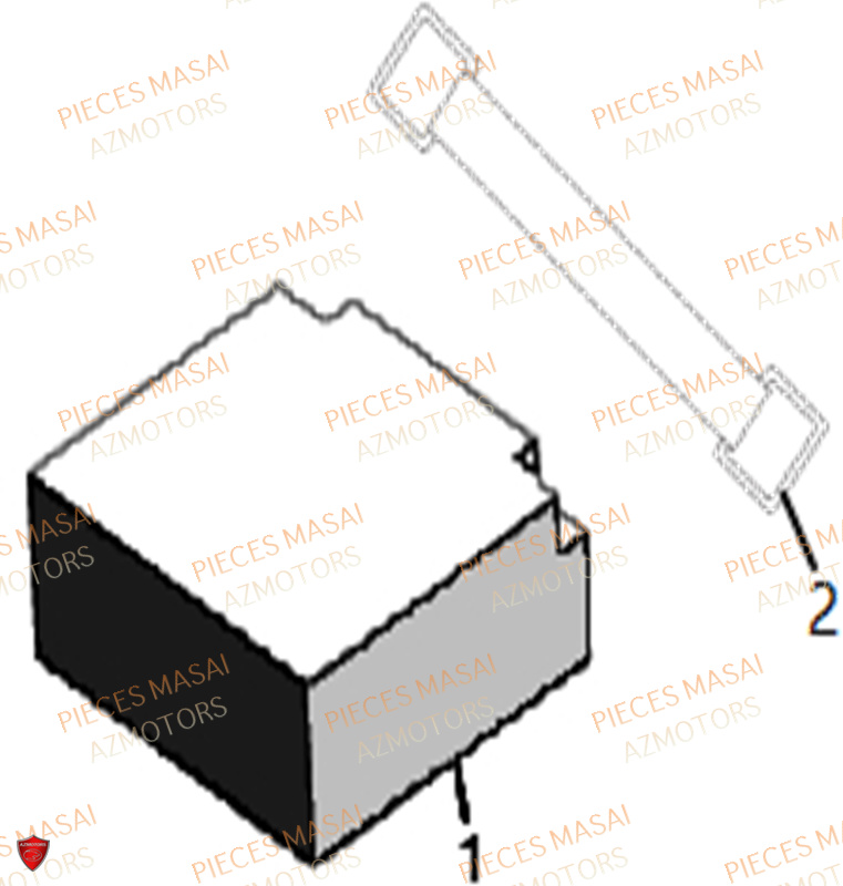 Batterie MASAI Pièces Moto SCRAMBLER 125cc SPORT