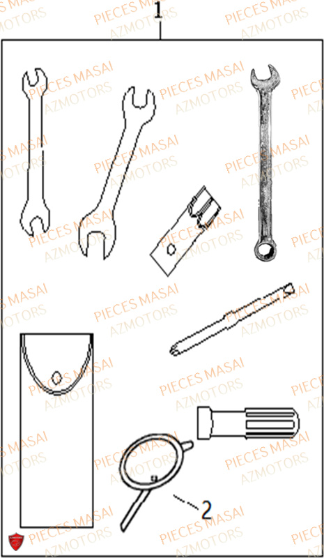 TROUSSE A OUTILS MASAI SCRAMBLER 125 SPORT