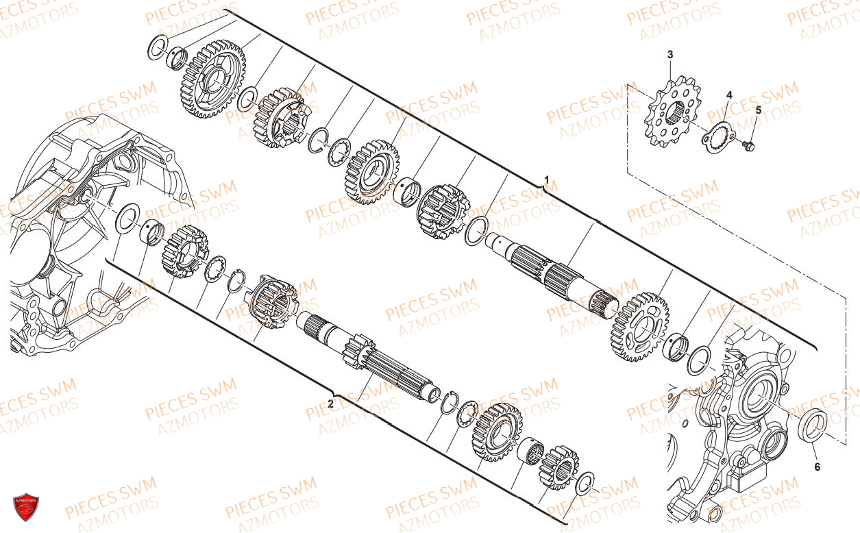 Transmission SWM Pieces SWM Origine SILVER VASE 440 EURO 4