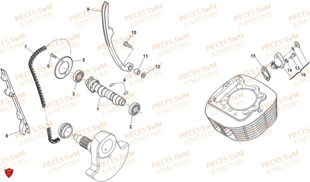 Distribution AZMOTORS Pieces SWM Origine SIX6 500 EURO 5 2023