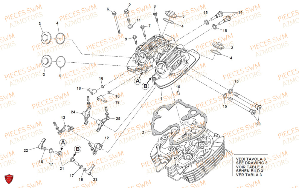 COUVRE CULASSE AZMOTORS SIXDAYS 500 2020