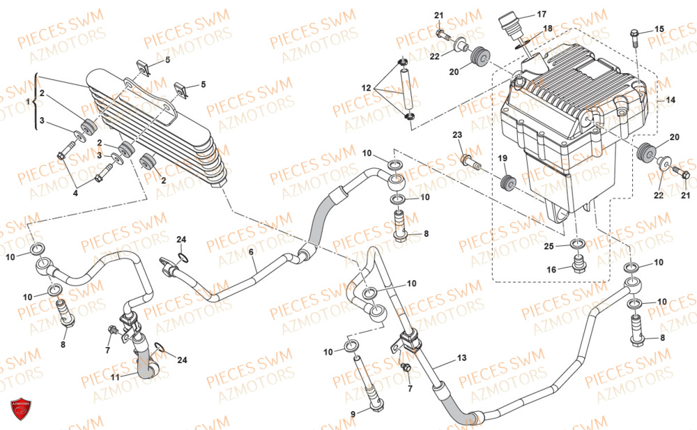 REFROIDISSEMENT AZMOTORS SIXDAYS 500 2020