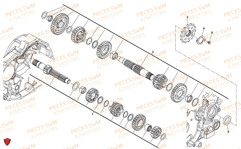 TRANSMISSION AZMOTORS SIXDAYS 500 2020