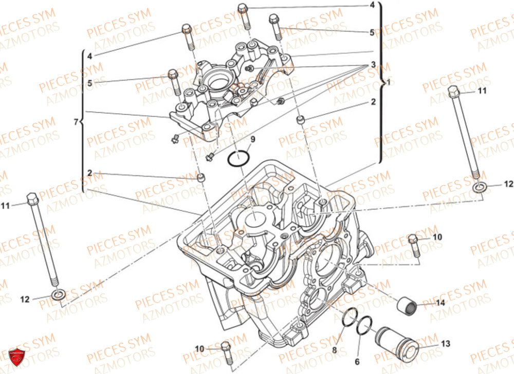 Culasse SWM Pieces SWM Origine SM 125 R EURO 5 (2023/2024)
