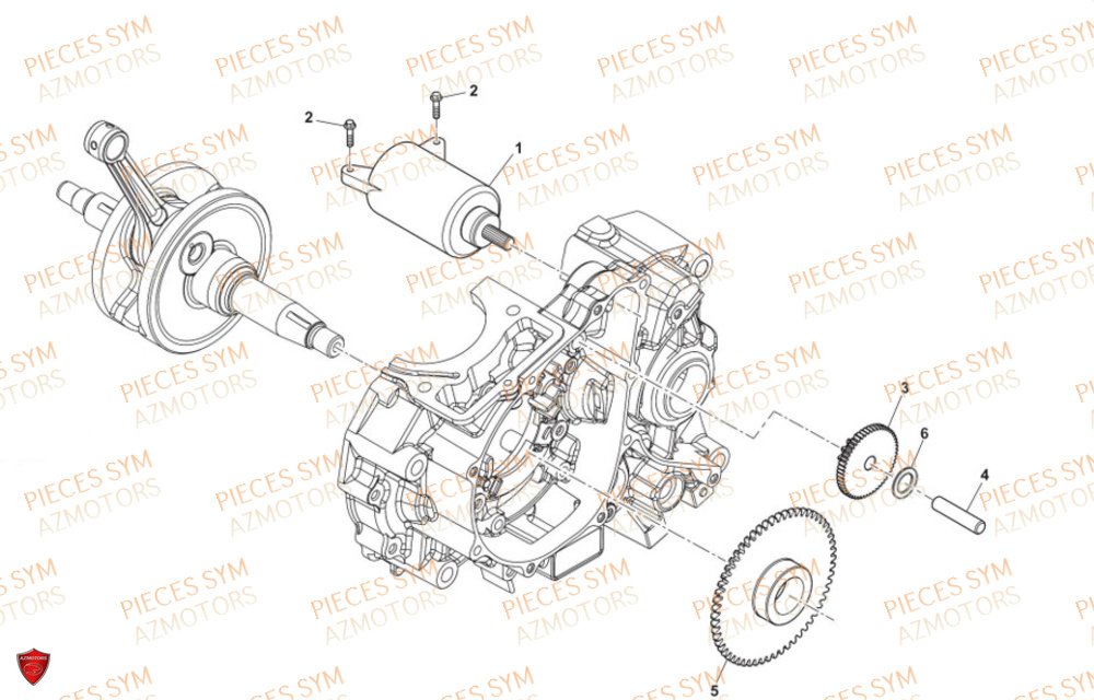 Demarreur SWM Pieces SWM Origine SM 125 R EURO 5 (2023/2024)
