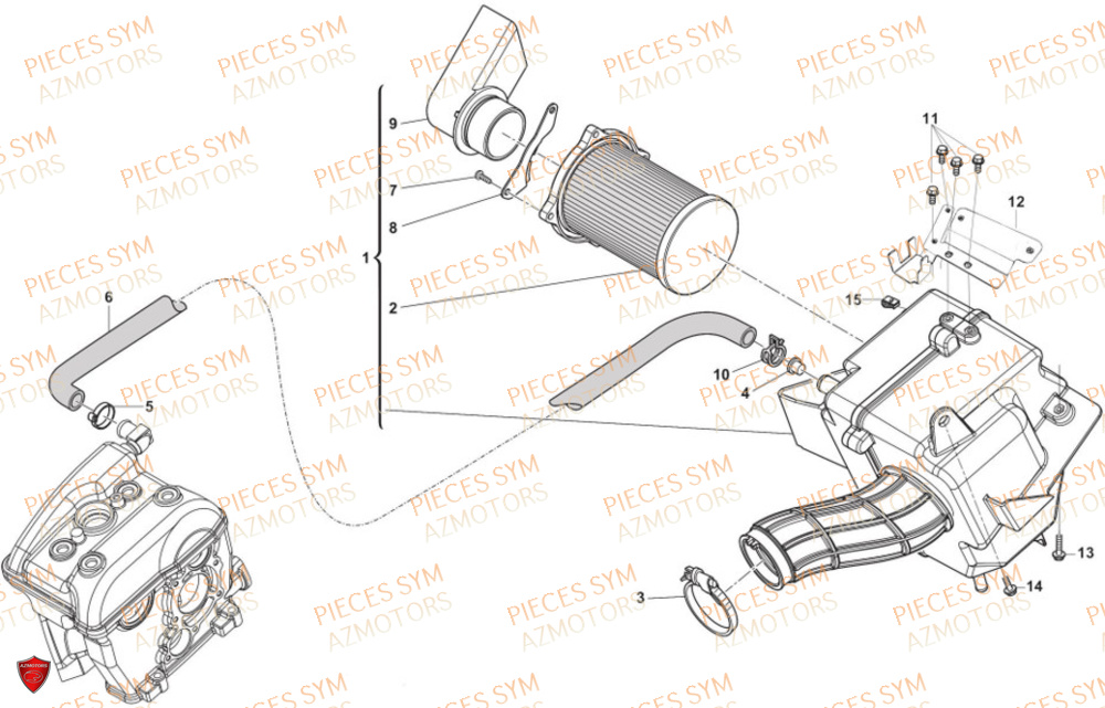 Filtre A Air SWM Pieces SWM Origine SM 125 R EURO 5 (2023/2024)
