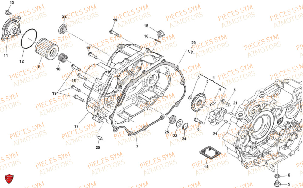 Pompe A Huile SWM Pieces SWM Origine SM 125 R EURO 5 (2023/2024)
