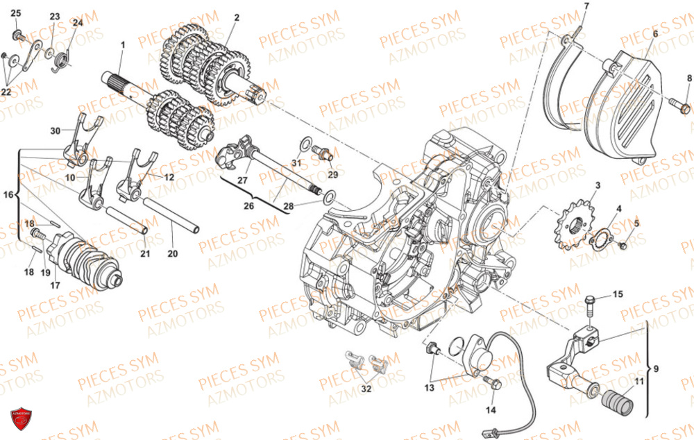 Selecteur De Vitesses SWM Pieces SWM Origine SM 125 R EURO 5 (2023/2024)
