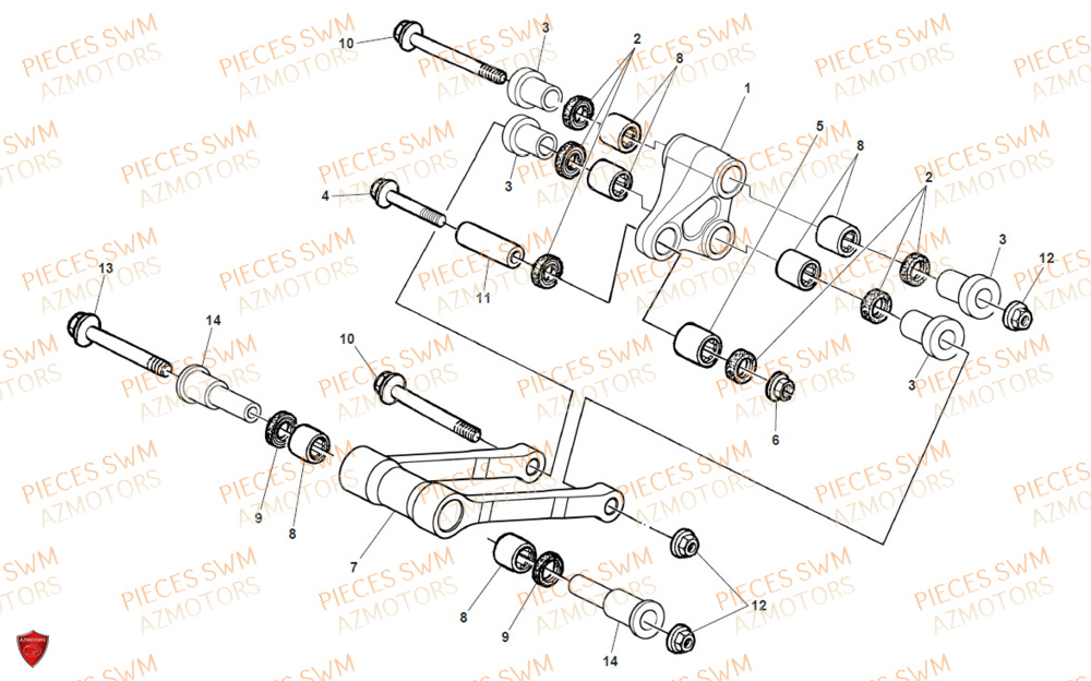 Bielle SWM Pieces SWM Origine SM 500R (2020)
