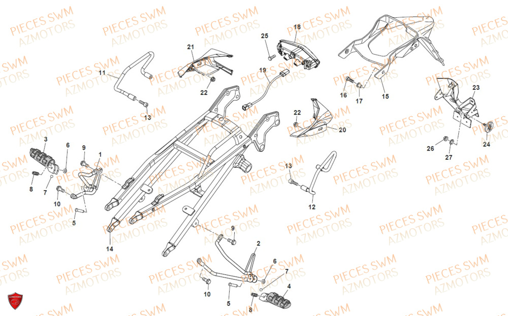 Composants U.s.a SWM Pieces SWM Origine SM 500R (2020)
