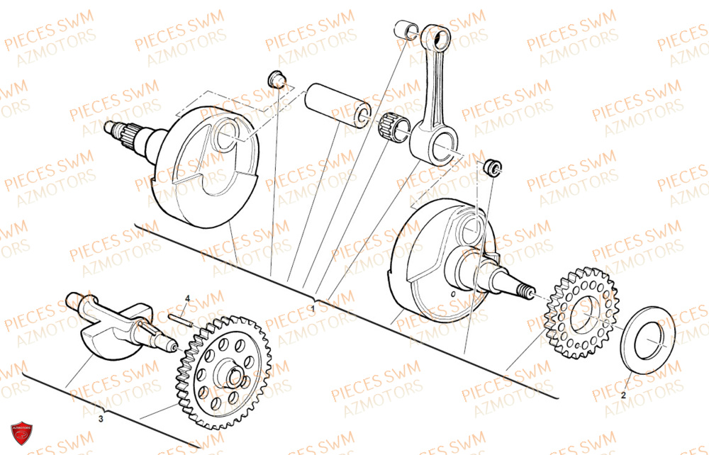 Vilebrequin SWM Pieces SWM Origine SM 500R (2020)
