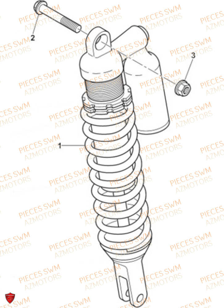 Amortisseur SWM Pieces SWM Origine SM 500R (2022)
