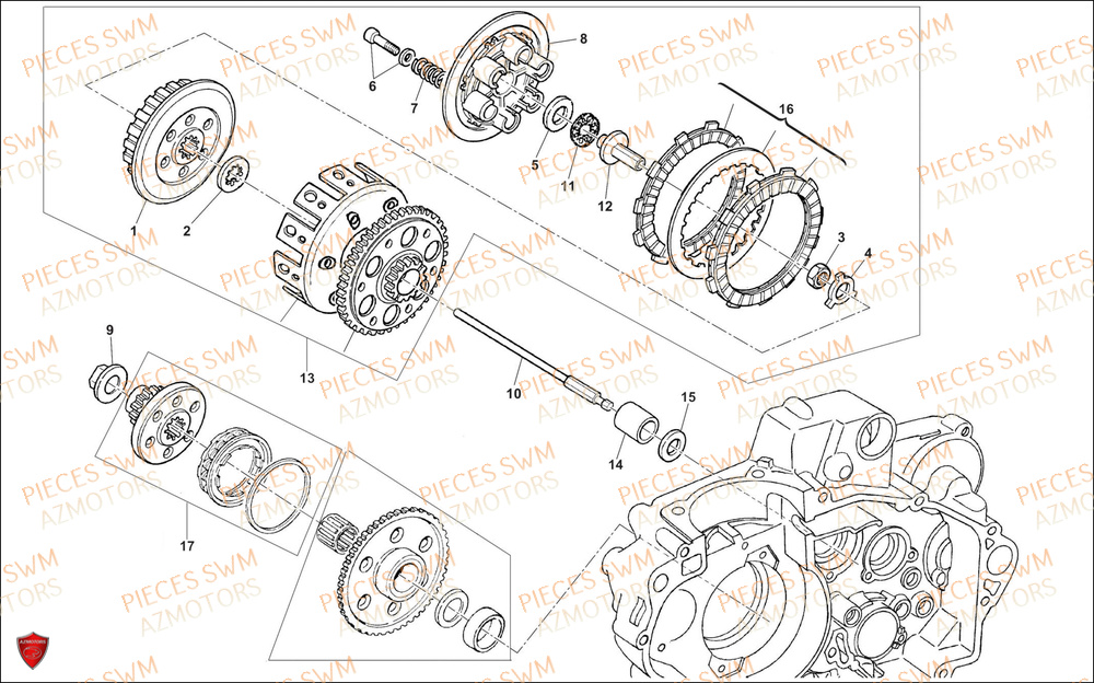 Embrayage SWM Pieces SWM Origine SM 500R (2022)
