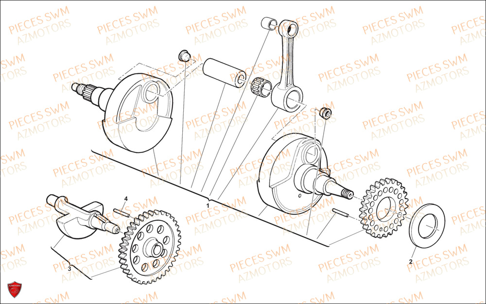 Vilebrequin SWM Pieces SWM Origine SM 500R (2022)
