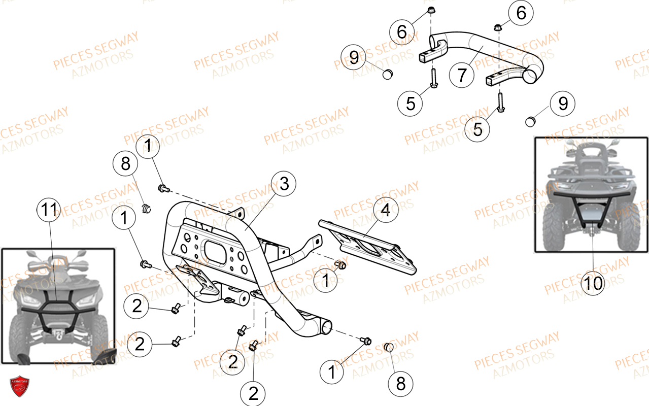 PARE CHOCS SEGWAY SNARLER AT6L DELUXE L