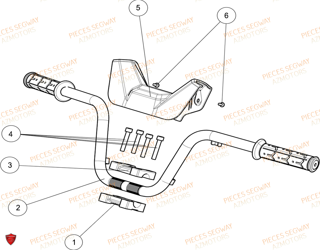 PROTEGE GUIDON SEGWAY SNARLER AT6L DELUXE L