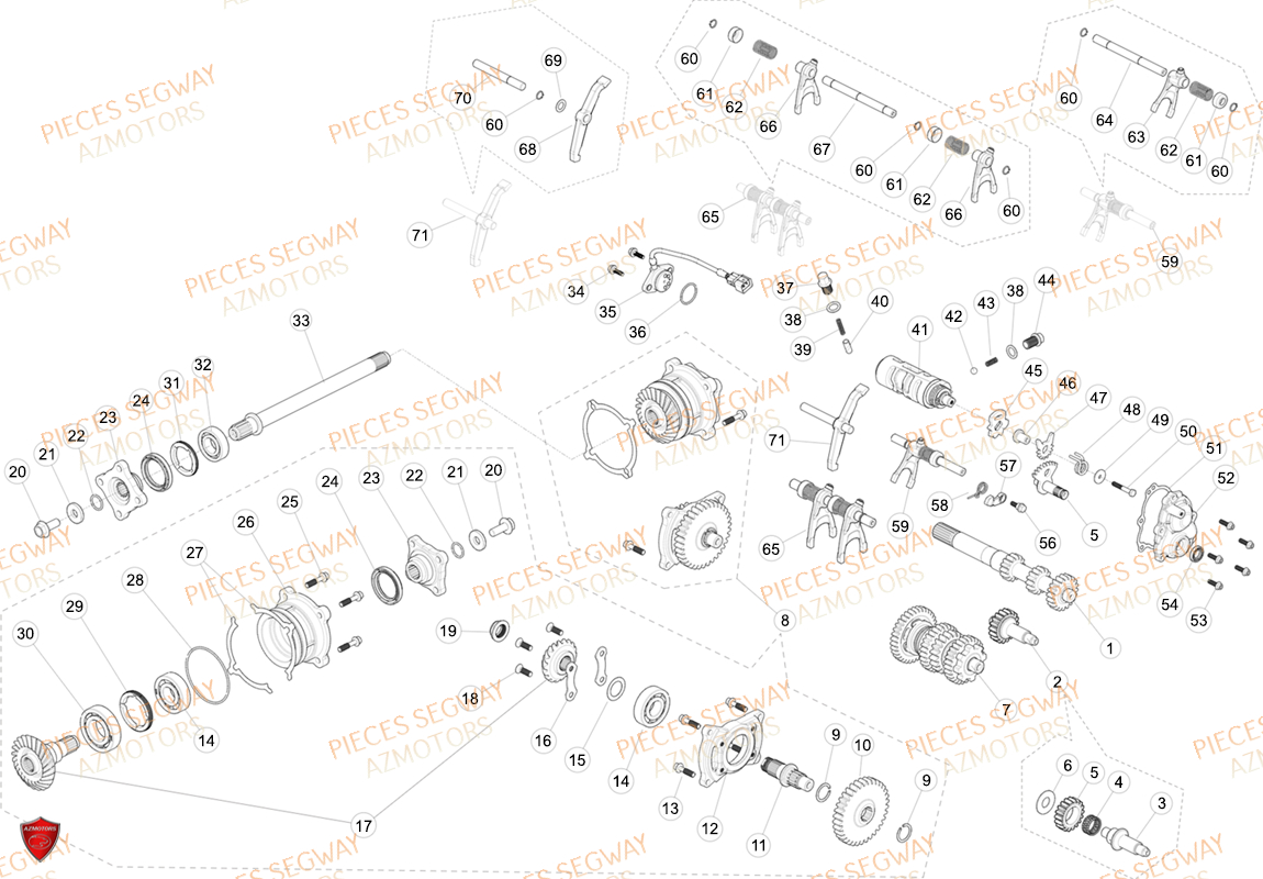 TRANSMISSION SEGWAY SNARLER AT6L DELUXE L