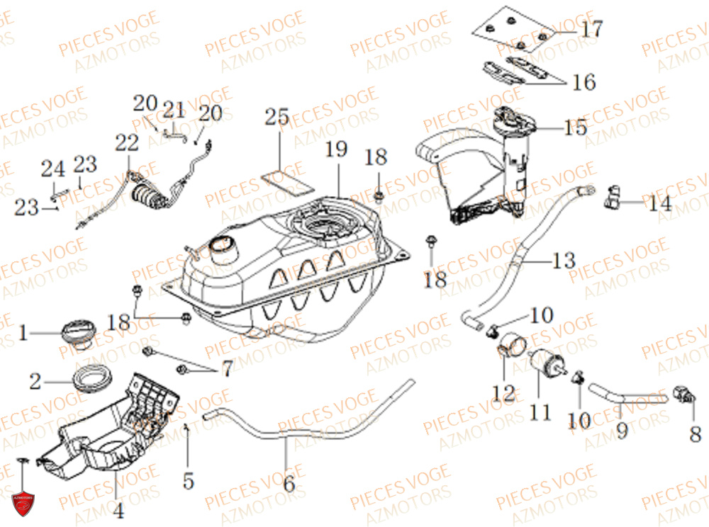 RESERVOIR pour SR1 EURO 5