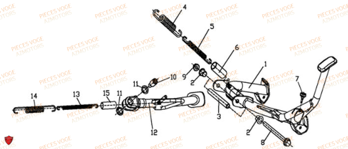 Bequille VOGE Pièces Voge SR 4 MAX EURO 5