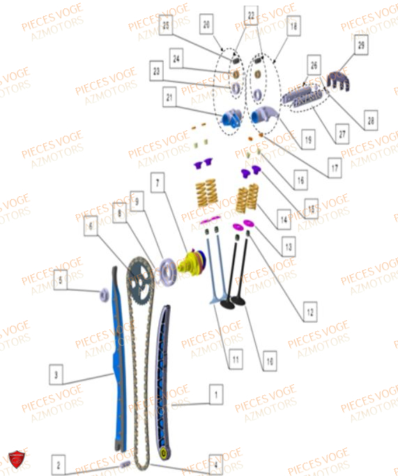 Distribution VOGE Pièces Voge SR 4 MAX EURO 5