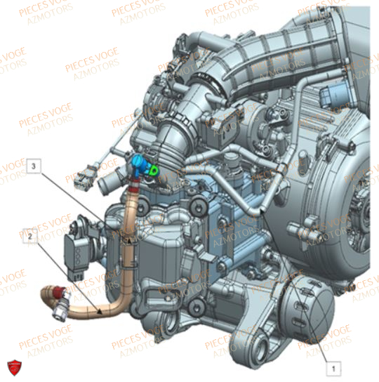 Durite Reniflard VOGE Pièces Voge SR 4 MAX EURO 5