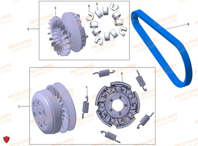 EMBRAYAGE VOGE SR 4 MAX EURO 5