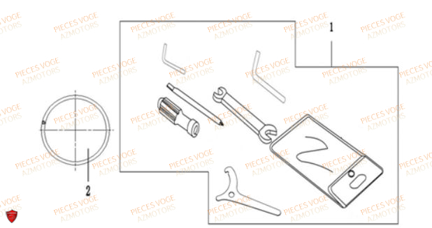 TROUSSE A OUTILS VOGE SR 4 MAX EURO 5