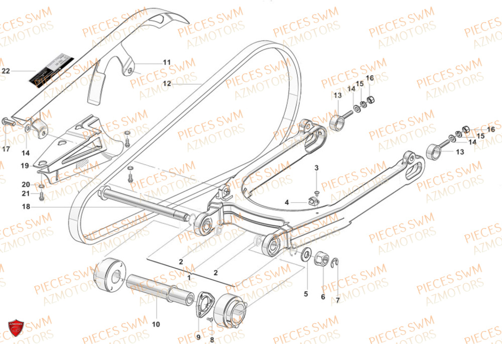 Bras Oscillant  Pieces SWM Origine STORMBREAKER V 1200 2024