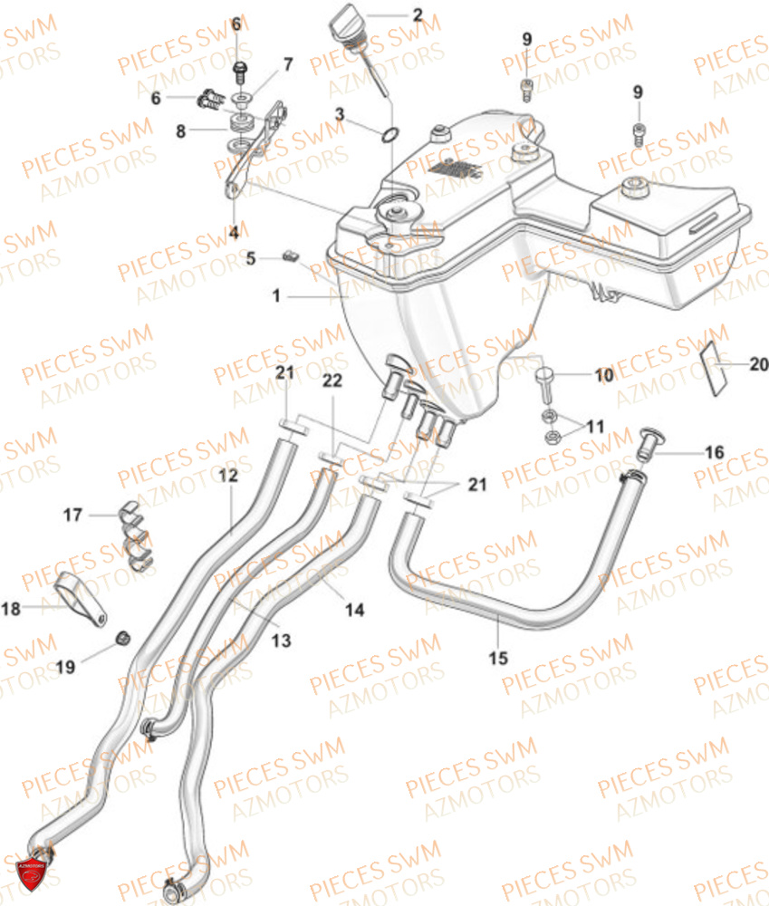 Reservoir D Huile  Pieces SWM Origine STORMBREAKER V 1200 2024