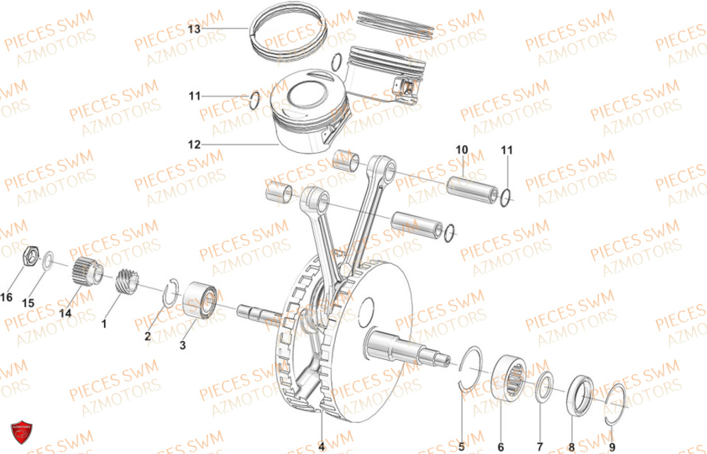 Vilebrequin  Pieces SWM Origine STORMBREAKER V 1200 2024