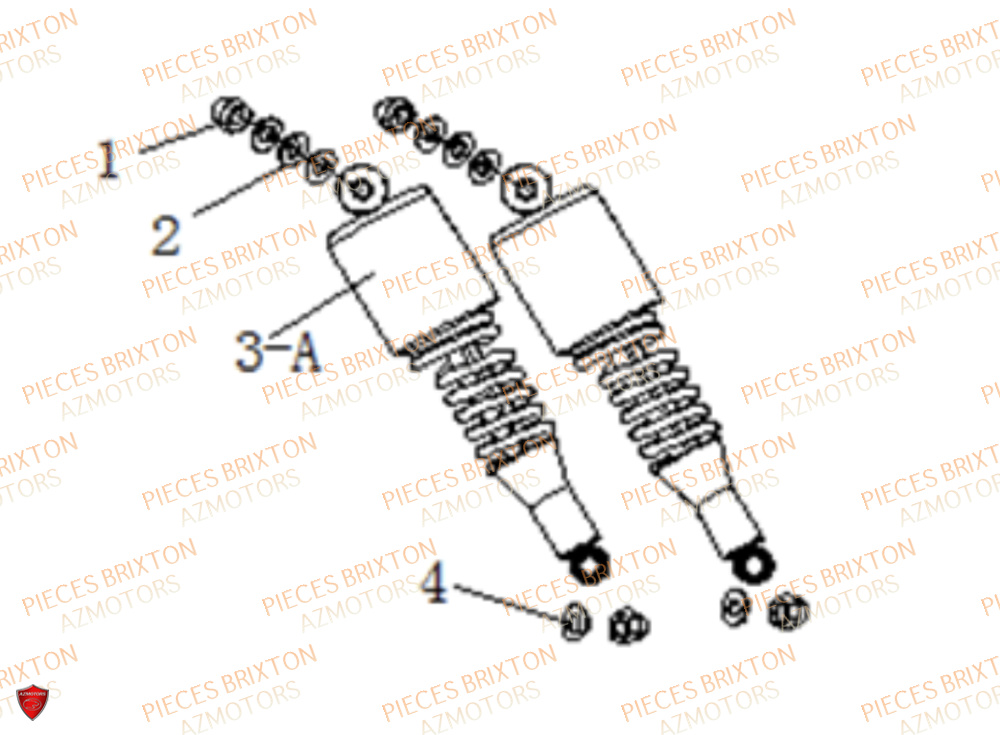 Amortisseur Arriere BRIXTON Pièces Brixton SUNRAY BX 125 R 