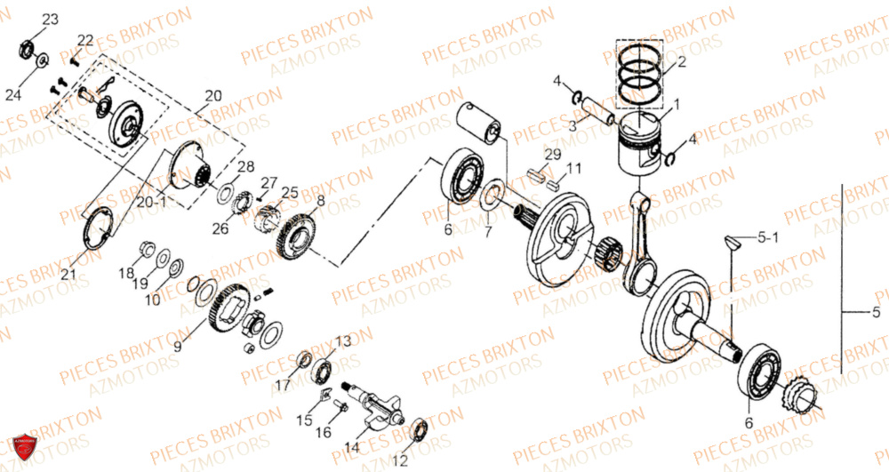 VILEBREQUIN BRIXTON SUNRAY BX 125 R