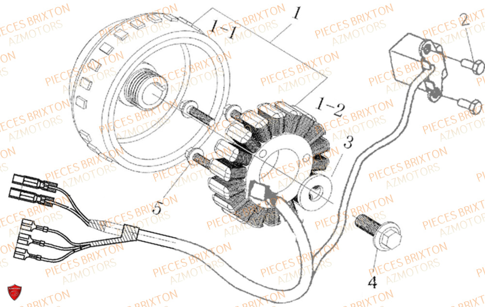 ALTERNATEUR BRIXTON SUNRAY BX 125 R 2018