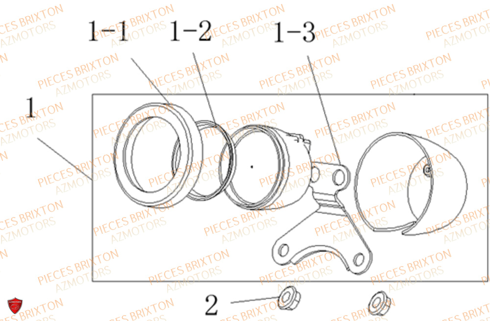 COMPTEUR BRIXTON SUNRAY BX 125 R ABS EU4