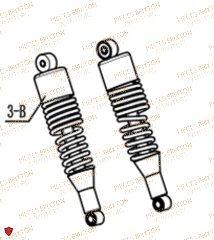 AMORTISSEUR ARRIERE BRIXTON SUNRAY BX 125 R ABS EU5