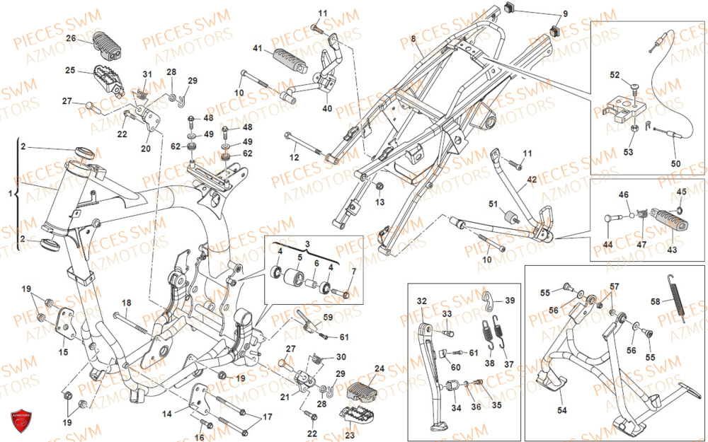 CHASSIS pour SUPERDUAL-600-2017