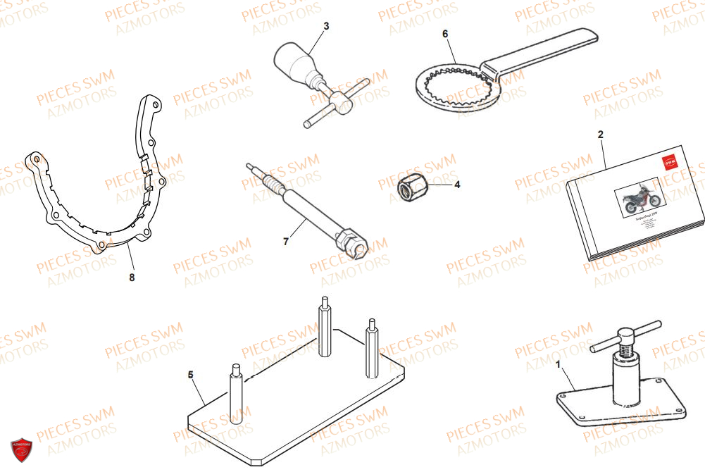 Manuel SWM Pieces SWM Origine SUPER DUAL 650 2017