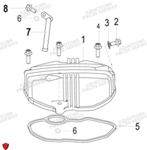 Couvre Culasse KEEWAY PIECES ORIGINE KEEWAY SUPERLIGHT 125 E5 (2021-2025)