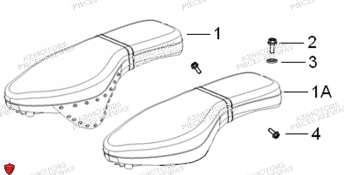 Selle KEEWAY PIECES ORIGINE KEEWAY SUPERLIGHT 125 E5 (2021-2025)